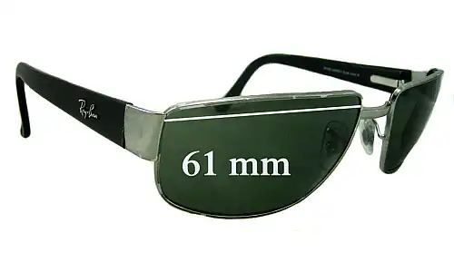 Sunglass Fix Ersatzgläser für Ray-Ban RB3189 - 61mm Wide Ray-Ban RB3189 Ersatzlinsen 61mm wide