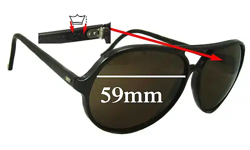 Sunglass Fix Ersatzgläser für Bolle 145 - 59mm Wide Sunglass Fix Ersatzgläser für Bolle 145 - 59mm Wide