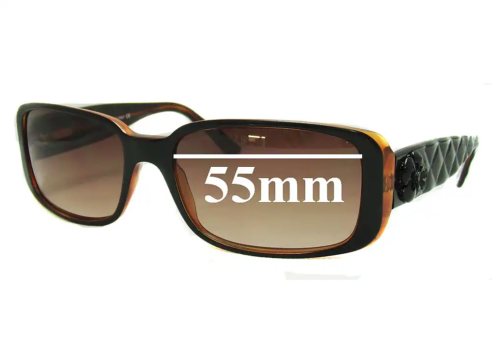 Sunglass Fix Ersatzgläser für Chanel 5111 - 55mm Wide Sunglass Fix Ersatzgläser für Chanel 5111 - 55mm Wide