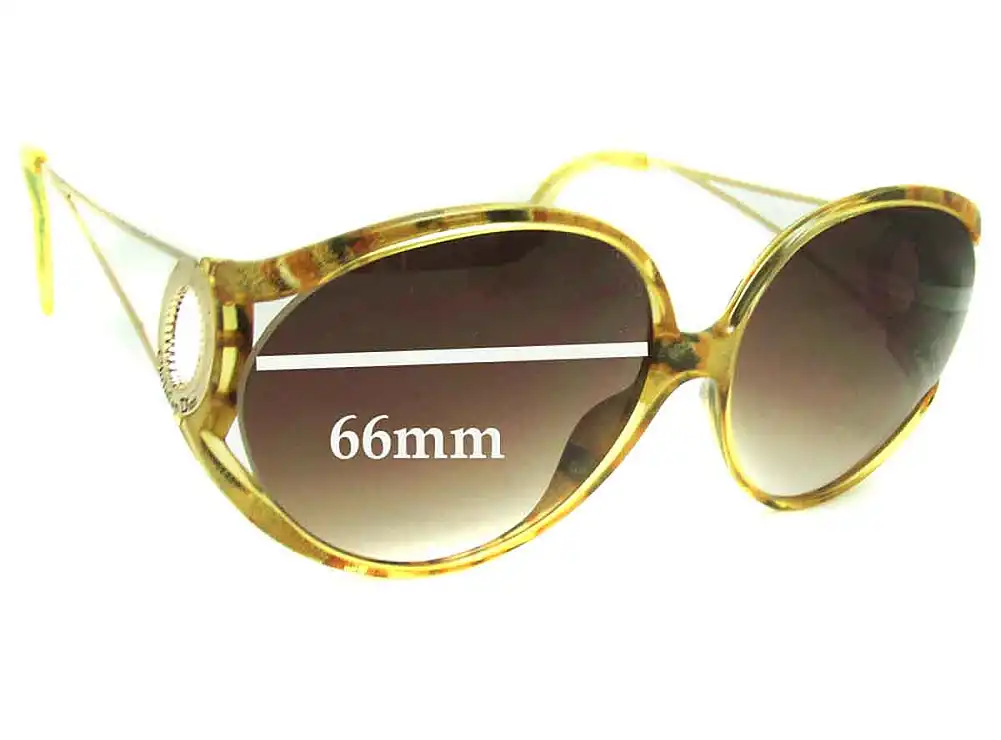 Sunglass Fix Ersatzgläser für Christian Dior Unknown Model - 66mm Wide Sunglass Fix Ersatzgläser für Christian Dior Unknown Model - 66mm Wide