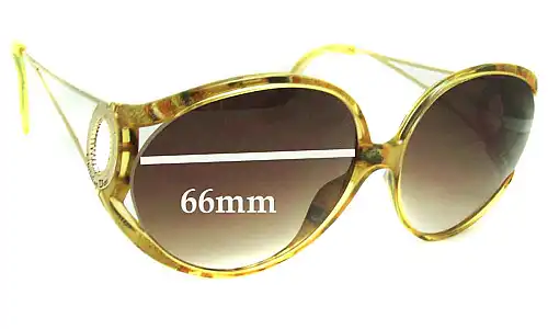Sunglass Fix Ersatzgläser für Christian Dior Unknown Model - 66mm Wide Sunglass Fix Ersatzgläser für Christian Dior Unknown Model - 66mm Wide