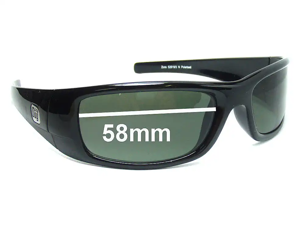 Sunglass Fix Ersatzgläser für Dirty Dog Zora - 58mm Wide Sunglass Fix Ersatzgläser für Dirty Dog Zora - 58mm Wide