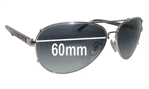 Sunglass Fix Ersatzgläser für Dolce & Gabbana DG6047 - 60mm Wide Sunglass Fix Ersatzgläser für Dolce & Gabbana DG6047 - 60mm Wide