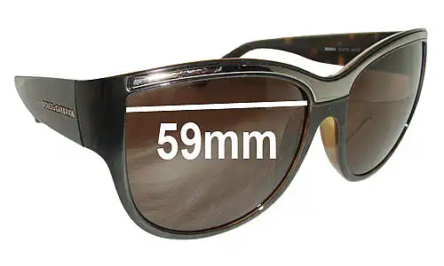 Sunglass Fix Ersatzgläser für Dolce & Gabbana DG6054 - 59mm Wide Sunglass Fix Ersatzgläser für Dolce & Gabbana DG6054 - 59mm Wide
