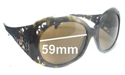 Sunglass Fix Ersatzgläser für Fendi FS 5091 - 59mm Wide Sunglass Fix Ersatzgläser für Fendi FS 5091 - 59mm Wide