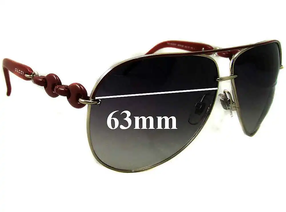 Sunglass Fix Ersatzgläser für Gucci GG4225/S - 63mm Wide Sunglass Fix Ersatzgläser für Gucci GG4225/S - 63mm Wide
