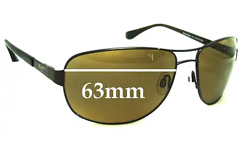 Sunglass Fix Ersatzgläser für Maui Jim MJ253 Sand Island - 63mm Wide Sunglass Fix Ersatzgläser für Maui Jim MJ253 Sand Island - 63mm Wide