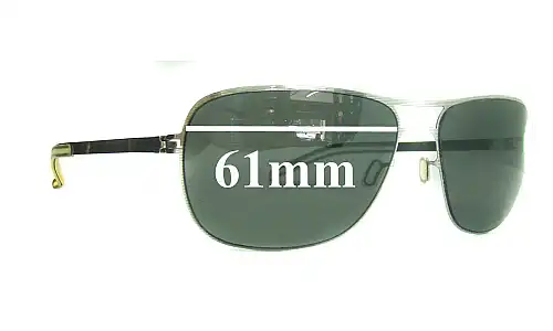 Sunglass Fix Ersatzgläser für Mykita Burt - 61mm Wide Mykita Burt Ersatzlinsen 61mm wide