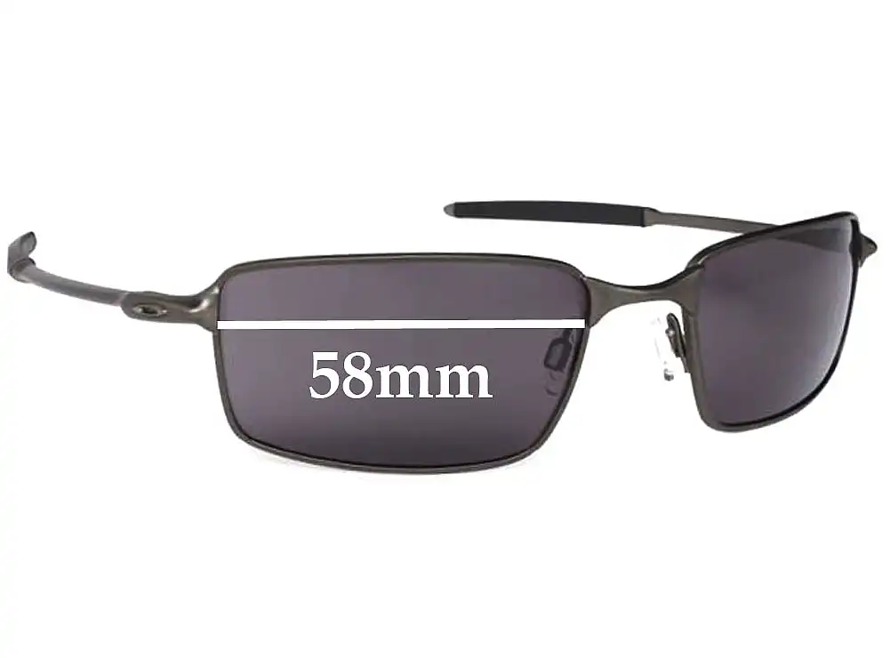 Sunglass Fix Ersatzgläser für Oakley New Square Wire 2006 - 58mm Wide Sunglass Fix Ersatzgläser für Oakley New Square Wire 2006 - 58mm Wide