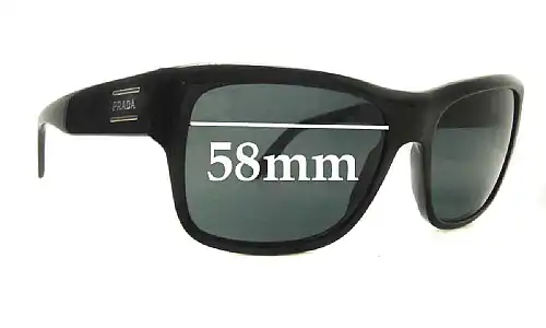Sunglass Fix Ersatzgläser für Prada SPR02M - 58mm Wide Sunglass Fix Ersatzgläser für Prada SPR02M - 58mm Wide