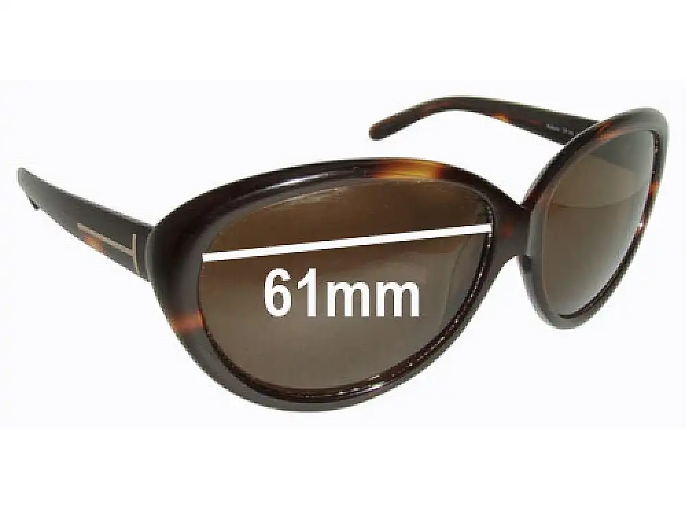 Sunglass Fix Ersatzgläser für Tom Ford Anabelle TF168 - 61mm Wide Sunglass Fix Ersatzgläser für Tom Ford Anabelle TF168 - 61mm Wide