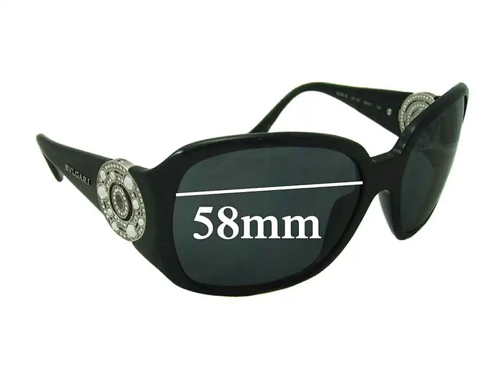 Sunglass Fix Ersatzgläser für Bvlgari 8008-B - 58mm Wide Sunglass Fix Ersatzgläser für Bvlgari 8008-B - 58mm Wide