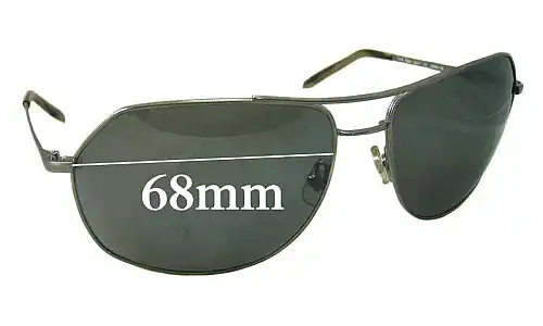 Sunglass Fix Ersatzgläser für Morgenthal Frederics Frederics - 68mm Wide Morgenthal Frederics Frederics Ersatzlinsen 68mm wide
