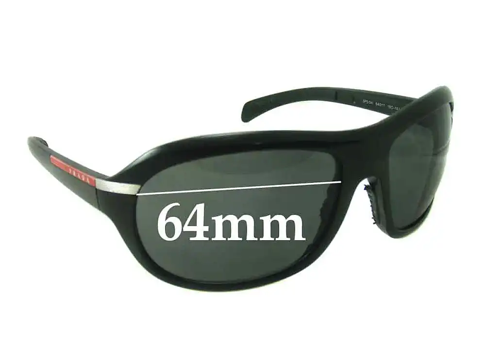 Sunglass Fix Ersatzgläser für Prada SPS04I - 64mm Wide Sunglass Fix Ersatzgläser für Prada SPS04I - 64mm Wide