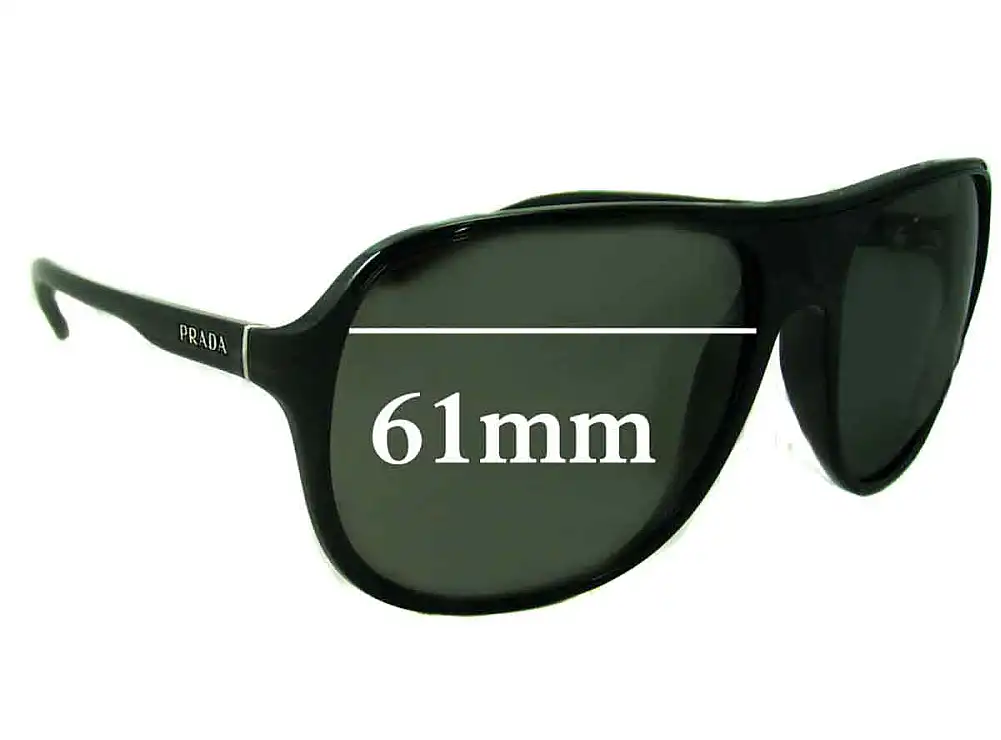 Sunglass Fix Ersatzgläser für Prada SPR15M - 61mm Wide Sunglass Fix Ersatzgläser für Prada SPR15M - 61mm Wide
