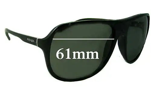 Sunglass Fix Ersatzgläser für Prada SPR15M - 61mm Wide Sunglass Fix Ersatzgläser für Prada SPR15M - 61mm Wide