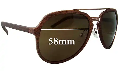 Sunglass Fix Ersatzgläser für Rare Rabbit Rabbit - 58mm Wide Sunglass Fix Ersatzgläser für Rare Rabbit Rabbit - 58mm Wide