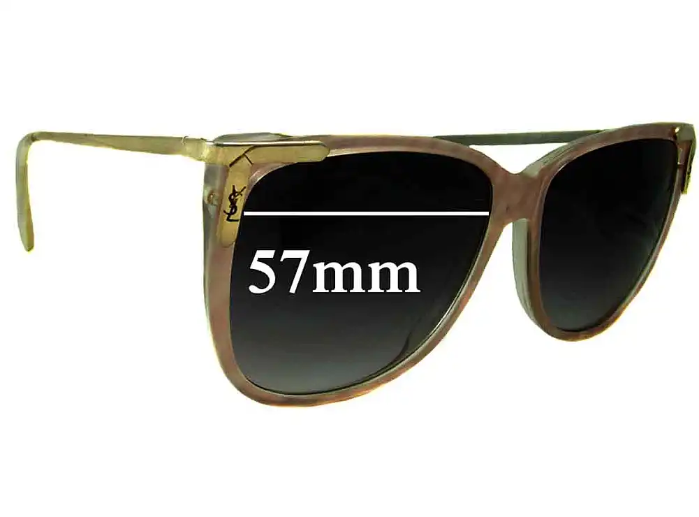 Sunglass Fix Ersatzgläser für Yves Saint Laurent Unknown Model - 57mm Wide Sunglass Fix Ersatzgläser für Yves Saint Laurent Unknown Model - 57mm Wide