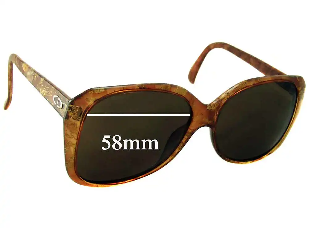 Sunglass Fix Ersatzgläser für Christian Dior 2450 - 58mm Wide Sunglass Fix Ersatzgläser für Christian Dior 2450 - 58mm Wide