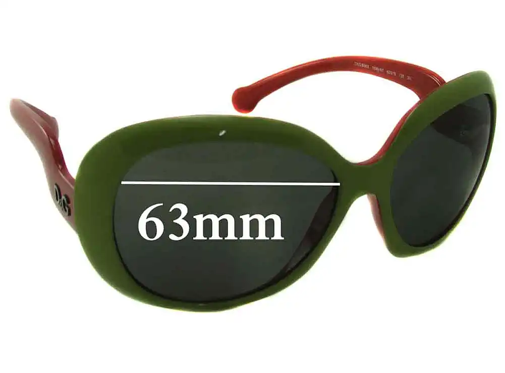 Sunglass Fix Ersatzgläser für Dolce & Gabbana DG8063 - 63mm Wide Sunglass Fix Ersatzgläser für Dolce & Gabbana DG8063 - 63mm Wide