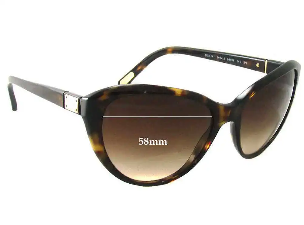 Sunglass Fix Ersatzgläser für Dolce & Gabbana DG4141 - 58mm Wide Sunglass Fix Ersatzgläser für Dolce & Gabbana DG4141 - 58mm Wide