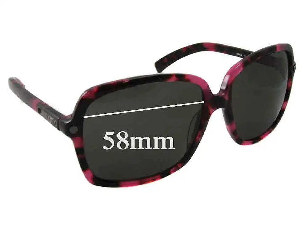 Sunglass Fix Ersatzgläser für Jimmy Choo Eddie/S - 58mm Wide Sunglass Fix Ersatzgläser für Jimmy Choo Eddie/S - 58mm Wide
