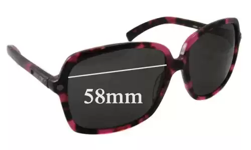 Sunglass Fix Ersatzgläser für Jimmy Choo Eddie/S - 58mm Wide Sunglass Fix Ersatzgläser für Jimmy Choo Eddie/S - 58mm Wide