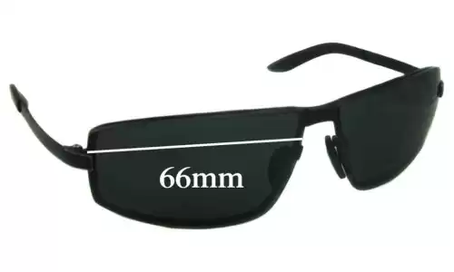 Sunglass Fix Ersatzgläser für Porsche P 8417 - 66mm Wide Porsche P 8417 Ersatzlinsen 66mm wide