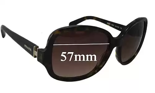 Sunglass Fix Ersatzgläser für Prada SPR17N - 57mm Wide Sunglass Fix Ersatzgläser für Prada SPR17N - 57mm Wide