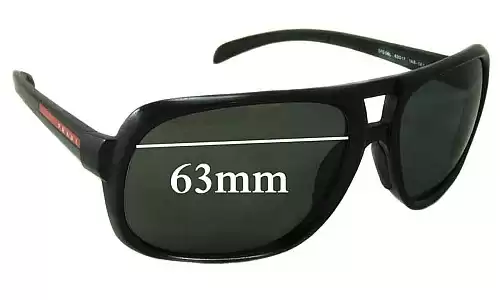 Sunglass Fix Ersatzgläser für Prada SPS06L - 63mm Wide Sunglass Fix Ersatzgläser für Prada SPS06L - 63mm Wide