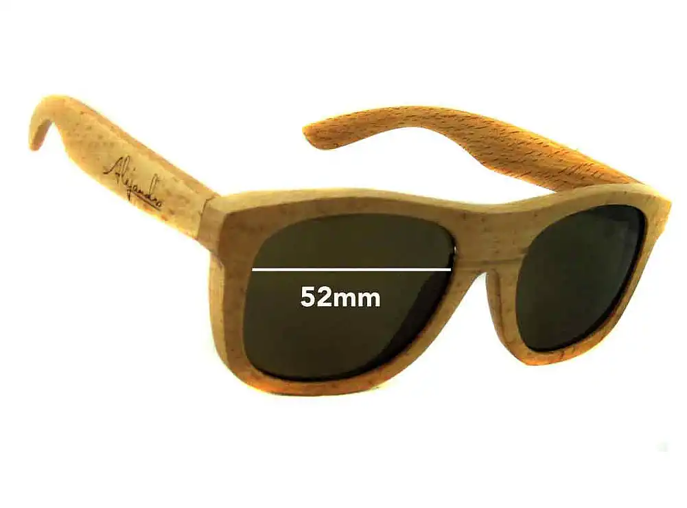 Sunglass Fix Ersatzgläser für Unbranded Alejandro Eyewear Model 1 - 52mm Wide Sunglass Fix Ersatzgläser für Unbranded Alejandro Eyewear Model 1 - 52mm Wide