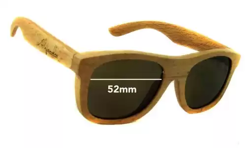 Sunglass Fix Ersatzgläser für Unbranded Alejandro Eyewear Model 1 - 52mm Wide Unbranded Alejandro Eyewear Model 1 Ersatzlinsen 52mm wide