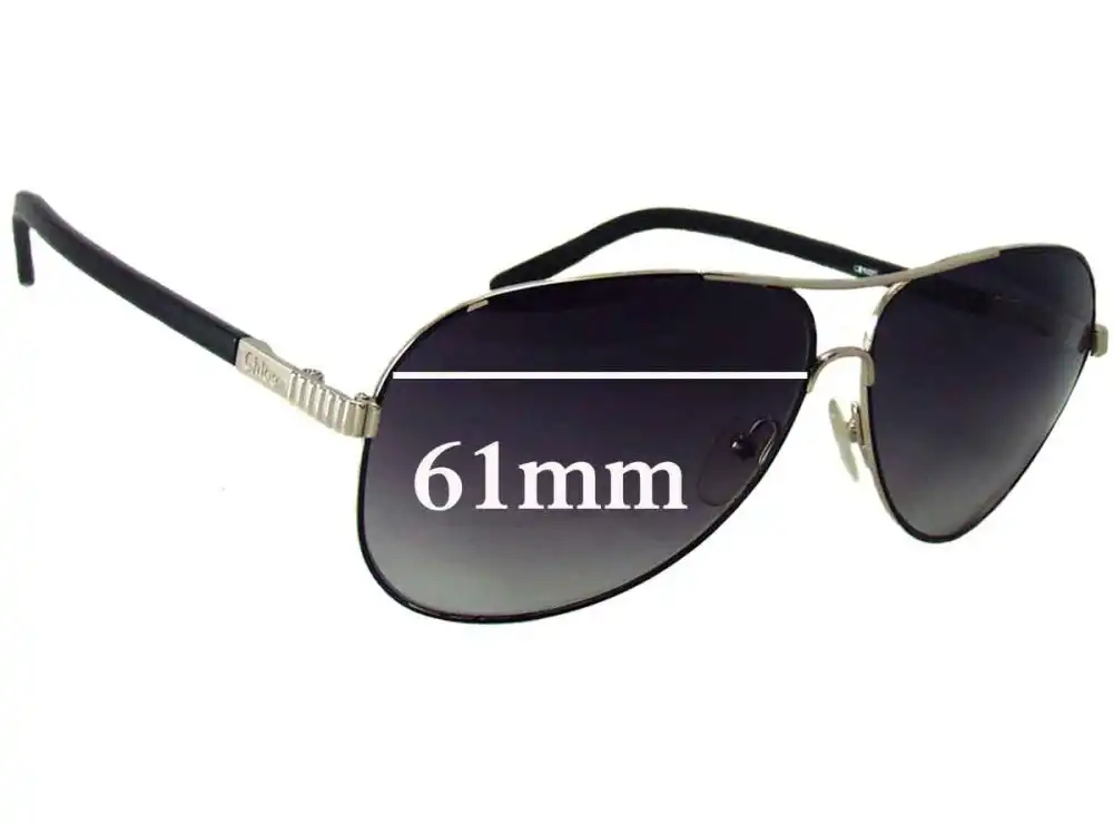 Sunglass Fix Ersatzgläser für Chloe CE 120S - 61mm Wide Sunglass Fix Ersatzgläser für Chloe CE 120S - 61mm Wide