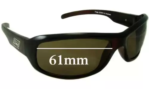 Sunglass Fix Ersatzgläser für Dirty Dog Fudge - 61mm Wide Dirty Dog Fudge Ersatzlinsen 61mm wide