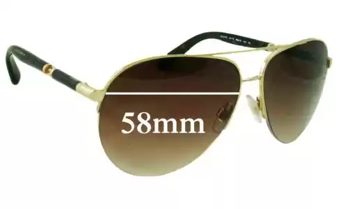 Sunglass Fix Ersatzgläser für Dolce & Gabbana DG2115 - 58mm Wide Sunglass Fix Ersatzgläser für Dolce & Gabbana DG2115 - 58mm Wide
