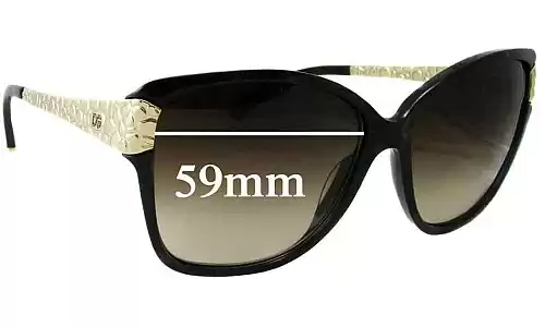 Sunglass Fix Ersatzgläser für Dolce & Gabbana DG4131 - 59mm Wide Sunglass Fix Ersatzgläser für Dolce & Gabbana DG4131 - 59mm Wide