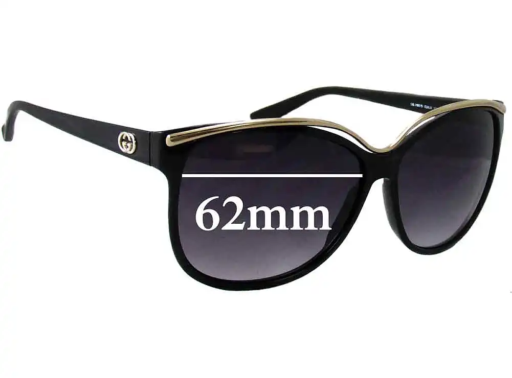Sunglass Fix Ersatzgläser für Gucci GG3155/S - 62mm Wide Sunglass Fix Ersatzgläser für Gucci GG3155/S - 62mm Wide