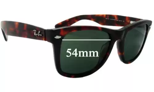 Sunglass Fix Ersatzgläser für Ray-Ban RB2113 Wayfarer Outsiders - 54mm Wide Ray-Ban RB2113 Wayfarer Outsiders Ersatzlinsen 54mm wide