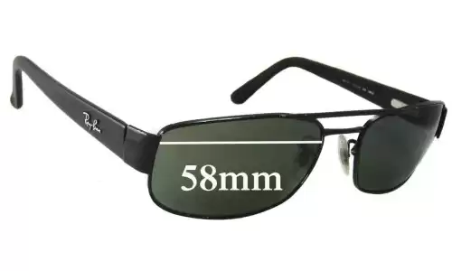 Sunglass Fix Ersatzgläser für Ray-Ban RB3188 - 58mm Wide Ray-Ban RB3188 Ersatzlinsen 58mm wide
