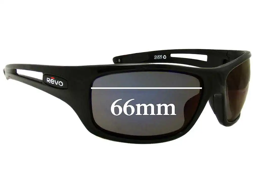 Sunglass Fix Ersatzgläser für Revo RE4054 Guide - 66mm Wide Sunglass Fix Ersatzgläser für Revo RE4054 Guide - 66mm Wide