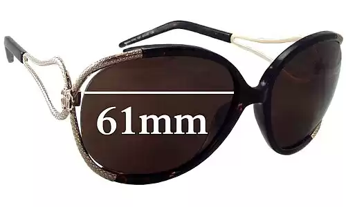 Sunglass Fix Ersatzgläser für Roberto Cavalli Narciso 524S - 61mm Wide Sunglass Fix Ersatzgläser für Roberto Cavalli Narciso 524S - 61mm Wide