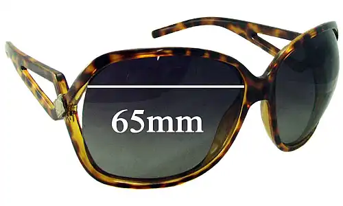 Sunglass Fix Ersatzgläser für Christian Dior Mandrague - 65mm Wide Christian Dior Mandrague Ersatzlinsen 65mm wide