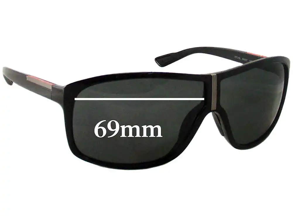 Sunglass Fix Ersatzgläser für Prada SPS08L - 69mm Wide Sunglass Fix Ersatzgläser für Prada SPS08L - 69mm Wide