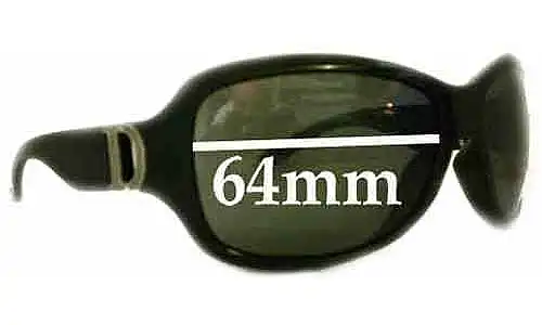 Sunglass Fix Ersatzgläser für Christian Dior Promenade 2 - 64mm Wide Sunglass Fix Ersatzgläser für Christian Dior Promenade 2 - 64mm Wide