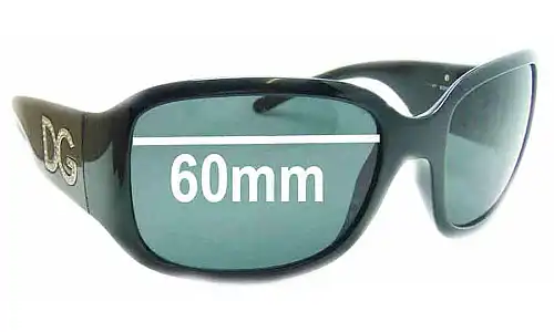 Sunglass Fix Ersatzgläser für Dolce & Gabbana DG6038 - 60mm Wide Dolce & Gabbana DG6038 Ersatzlinsen 60mm wide
