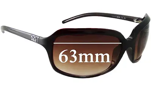 Sunglass Fix Ersatzgläser für Dolce & Gabbana DG8071 - 63mm Wide Sunglass Fix Ersatzgläser für Dolce & Gabbana DG8071 - 63mm Wide