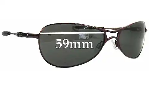 Sunglass Fix Ersatzgläser für Oakley Crosshair S - 59mm Wide Oakley Crosshair S Ersatzgläser 59mm wide