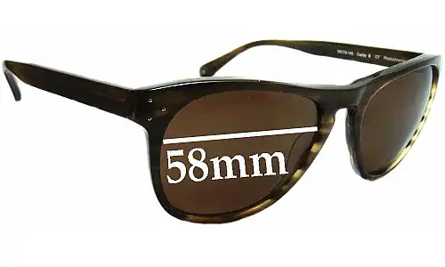 Sunglass Fix Ersatzgläser für Oliver Peoples OV5091S Daddy B - 58mm Wide Oliver Peoples OV5091S Daddy B Ersatzlinsen 58mm wide