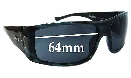 Sunglass Fix Ersatzgläser für Otis Bubba - 64mm Wide Sunglass Fix Ersatzgläser für Otis Bubba - 64mm Wide