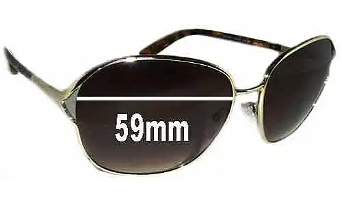 Sunglass Fix Ersatzgläser für Prada SPR58M - 59mm Wide Sunglass Fix Ersatzgläser für Prada SPR58M - 59mm Wide